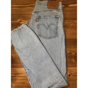 Levis Premium 501 S Jeans 28x28 Button Fly Big E Distressed Denim Wash